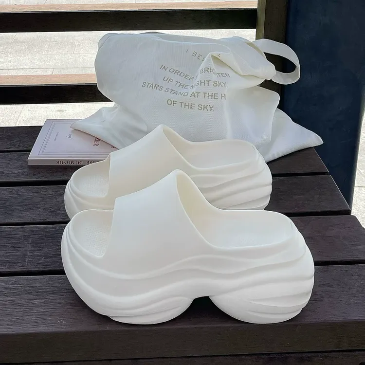 厚底增高拖鞋2025夏季新款外穿时尚女士防滑EVA简约高跟凉拖鞋女