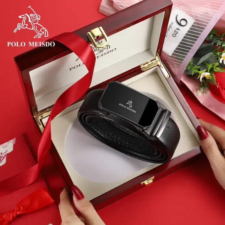 【520送礼】保罗美思得男士皮带男真皮自动扣腰带奢侈品牌裤带男潮