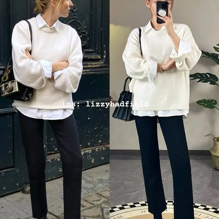 黑色烟馆裤高货百搭