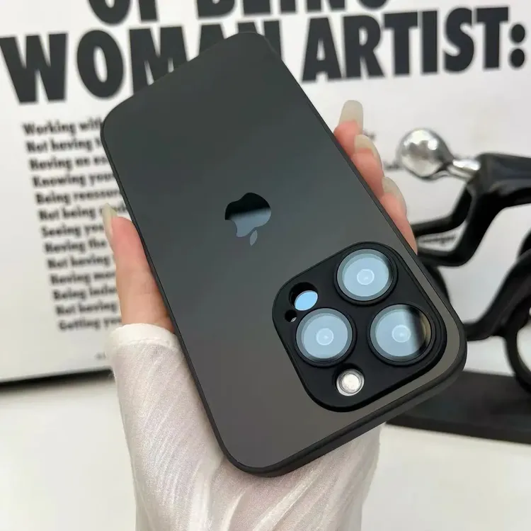 适用于苹果11-16promax自带镜头膜2025网红12代AG磨砂手机壳优品