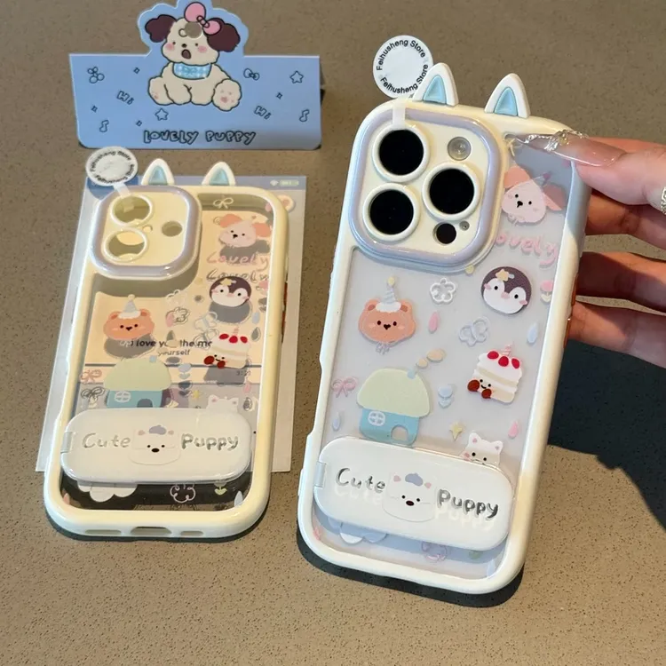 西高地镜子支架适用iPhone16苹果手机壳华为荣耀oppo小米15vivo