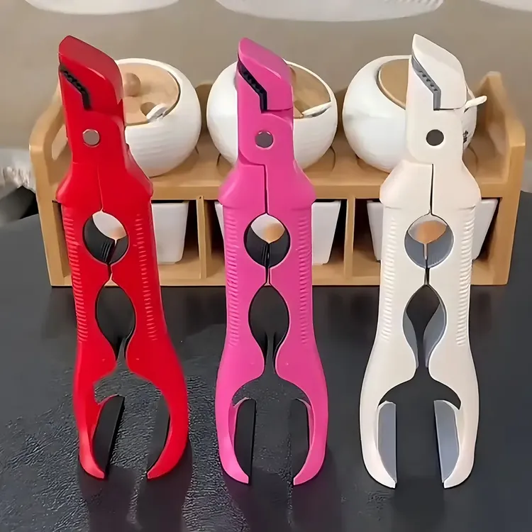 三合一防烫夹取碗夹厨房硅胶夹盘夹碗两用防滑碗钳家用创意提盘器