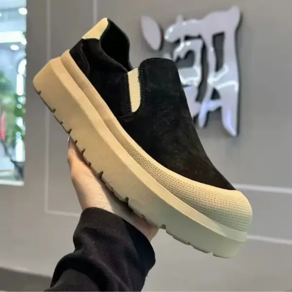 2025夏季透气厚底懒人一脚蹬板鞋男士大码46男鞋百搭老北京布鞋