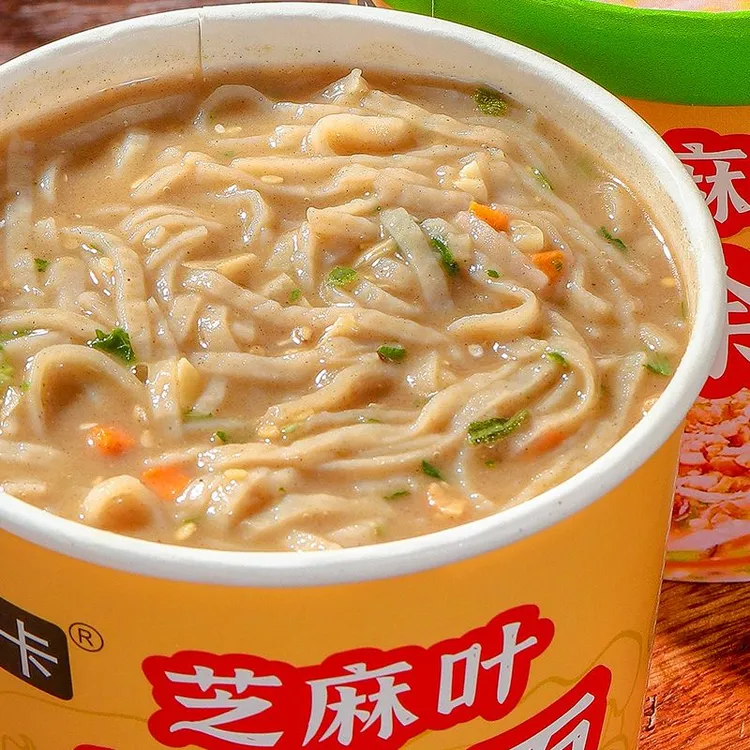 芝麻叶糊涂面河南美食非油炸面饼免煮冲泡速食饭泡面条方便面即食