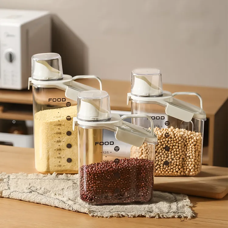 透明密封米桶面粉储存罐米盒家用防虫防潮密封粮食装米杂粮收纳盒