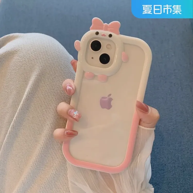 小怪兽渐变简约可爱网红手机壳iphone15promax苹果13/14透明12/11