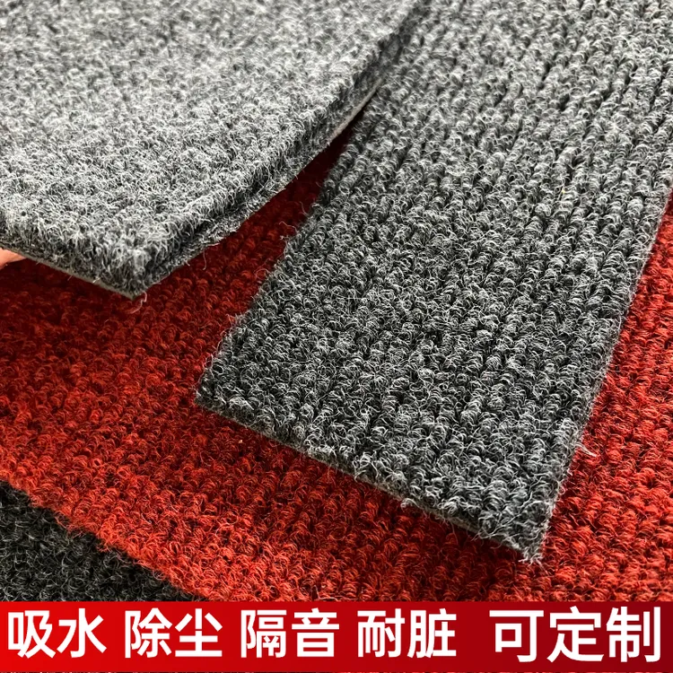 家用客厅卧室办公室加厚吸水地毯大面积室外用防水防滑垫隔音裁剪