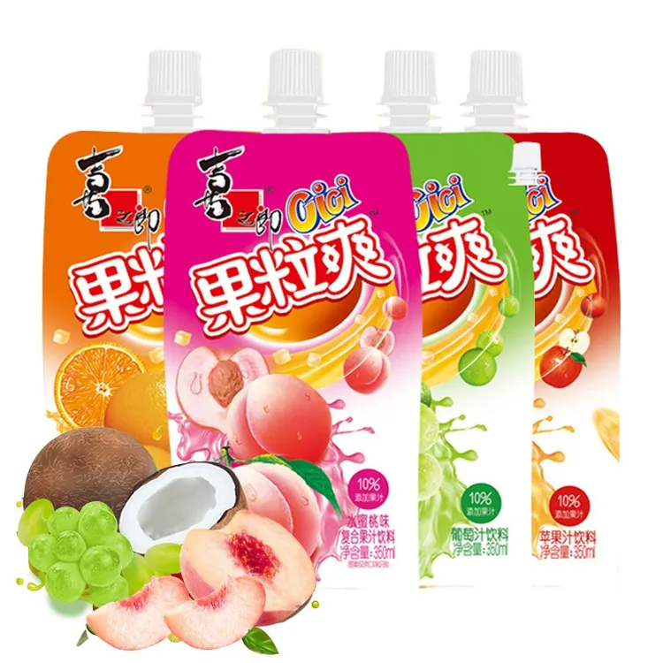 喜之郎cici果汁果粒爽350ml多规格儿童新年含果粒吸吸夏日零食