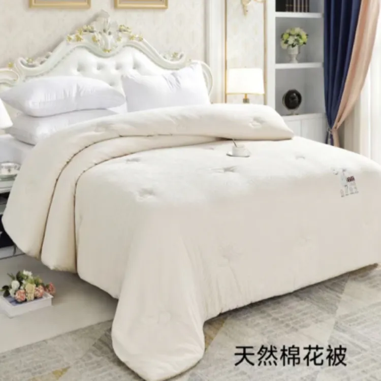 天然棉花被纯棉填充棉花被芯柔软冬被新疆被子手工针织学生加厚