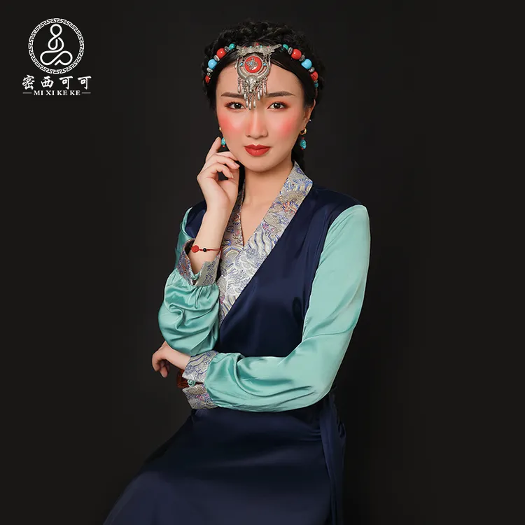 藏族服装女新款夏季西藏服博拉藏式藏装民族风生活装