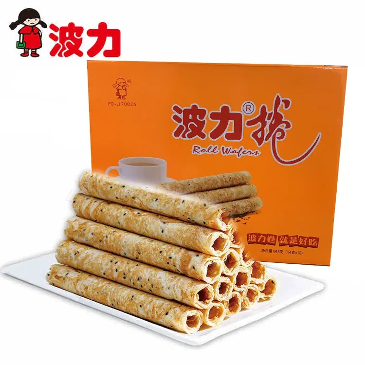 波力蛋卷手工鸡蛋卷酥香饼干办公室下午茶休闲零食小吃糕点新日期