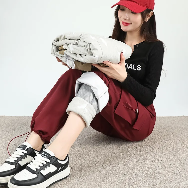 工装羽绒裤女外穿加厚白鸭绒正品100%纯羽绒零下40度保暖加厚棉裤