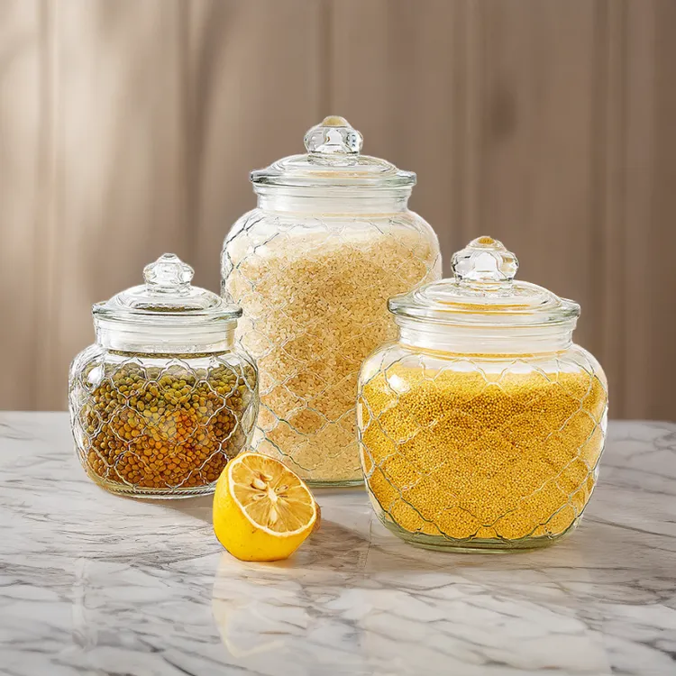 玻璃瓶泡菜坛子密封罐带盖家用咸菜罐加厚腌菜罐子食品杂粮储物罐