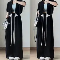300斤特大码女装西装裤子胖mm高腰夏季新款梨型身材宽松显瘦西裤