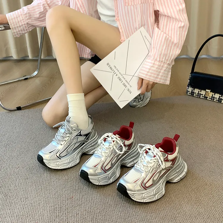 贾不假情侣老爹鞋女款秋冬2025年新款复古增高高颜值小个子运动鞋