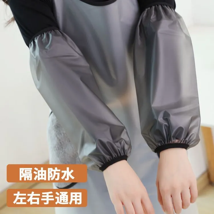加长款防水上班男女家用透明加大耐油厨房防油工作防脏成人护袖套