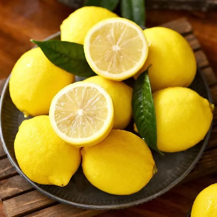 四川安岳黄柠檬新鲜柠檬皮薄多汁当季水果柠檬整箱1斤-9斤克包邮
