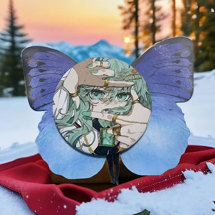 新二次元动漫周边初音未来徽章吧唧葱娘miku谷子58mm痛包挂件胸针