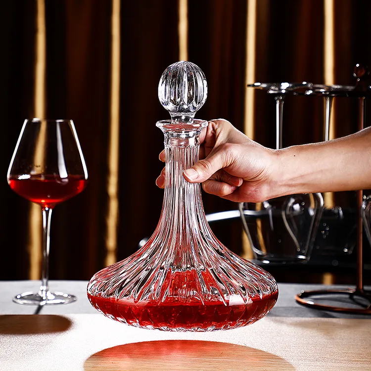 欧式奢华红酒酒瓶洋酒瓶带盖密封家用高档酒樽送礼葡萄酒瓶分酒器