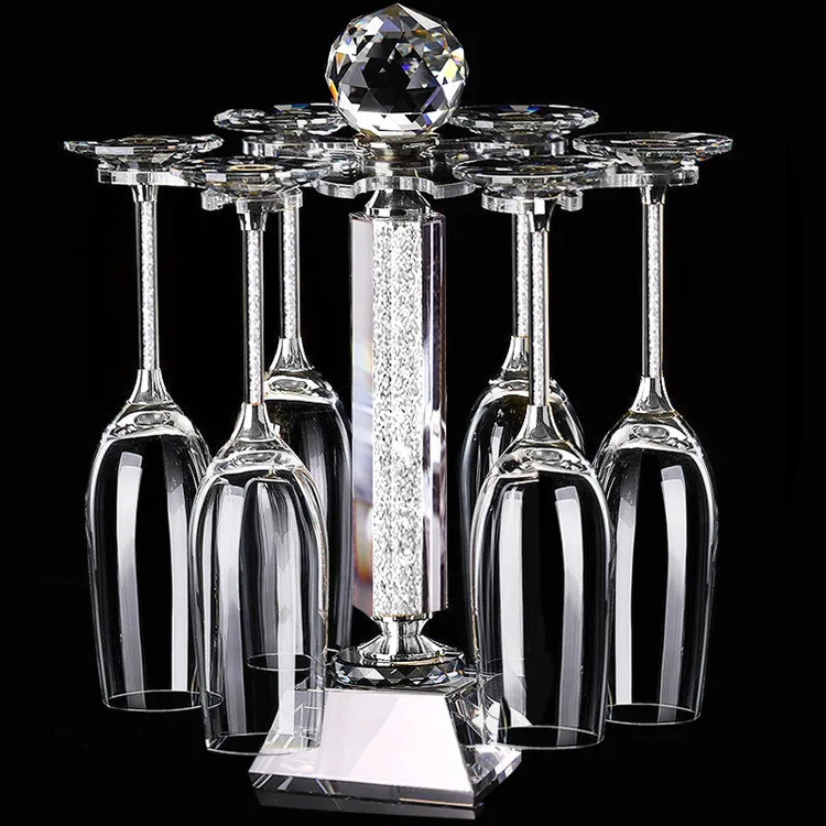 高颜值水晶香槟杯轻奢高档家用高脚鸡尾酒杯玻璃气泡酒杯创意女士