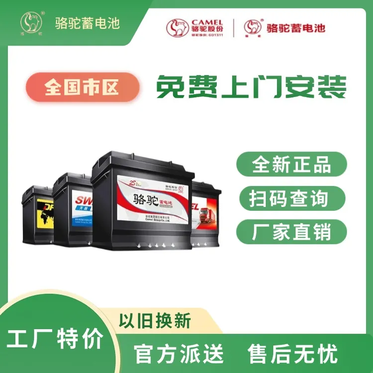 骆驼DF天鹅汽车全新适配五菱宝骏雪佛兰12V45/60-100AH小车蓄电池