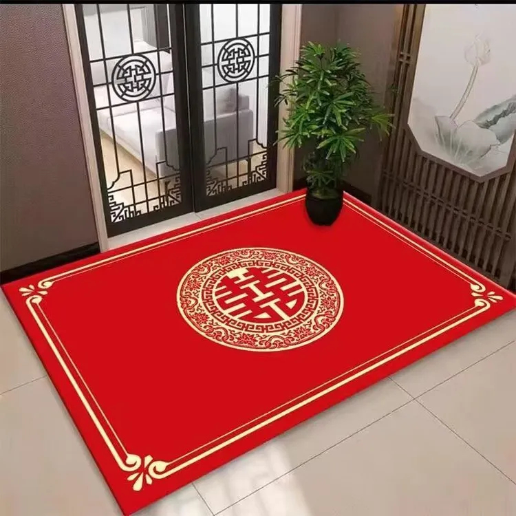 中式结婚入户门地垫入户门垫进门防滑垫子家用地毯大门口进户门垫