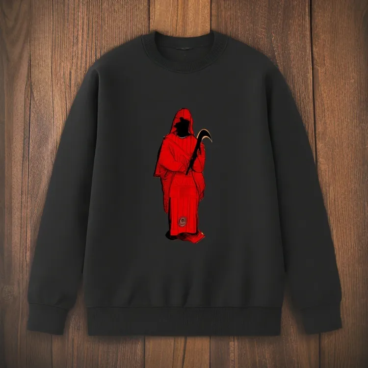 2024秋季男动漫长袖卫衣高端上档次时尚巫师街头印花宽松休闲卫衣