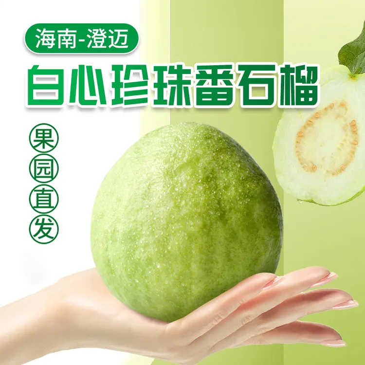 【果园直发】超高维C芭乐白心珍珠番石榴低糖水果老树果2斤4.5斤8斤