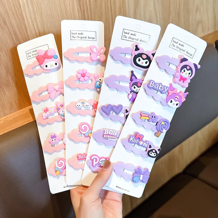 儿童发夹女童库洛米卡通掰掰夹宝宝发卡头饰可爱刘海碎发夹子发饰