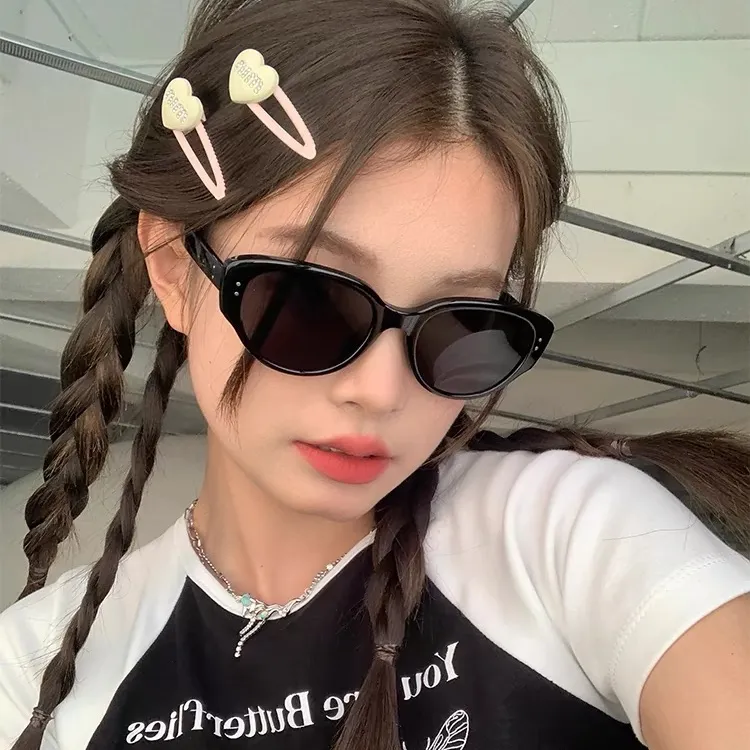 欧美复古辣妹椭圆新款墨镜女网红街拍遮阳防紫外线太阳镜潮