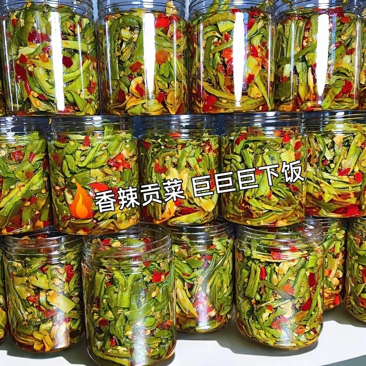 贡菜响菜下饭菜江西特产超脆嫩辣椒酱香辣拌面小吃零食开胃下饭菜