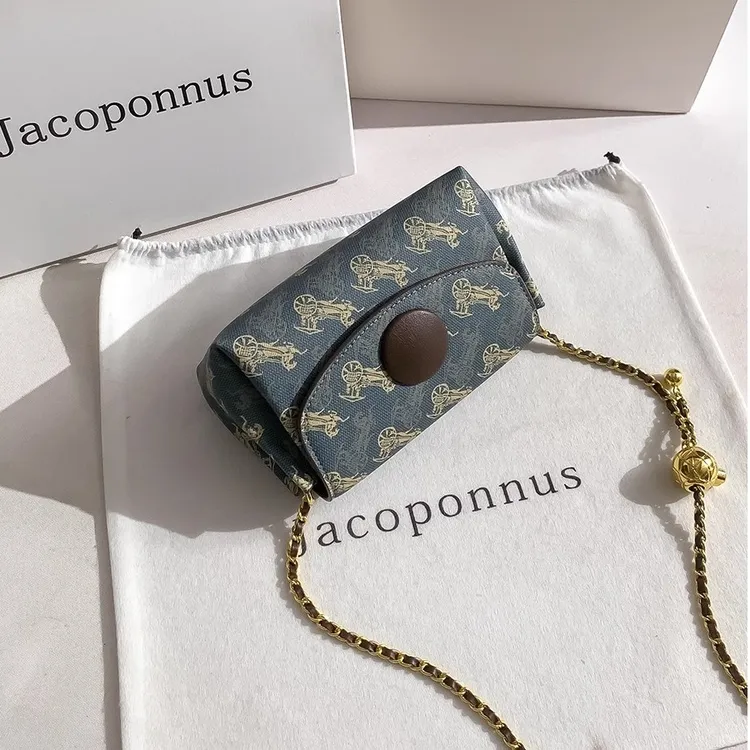 【雅各邦】真皮链条包女2025新款单肩百搭时尚女士肩包洋气腋下小包商品图