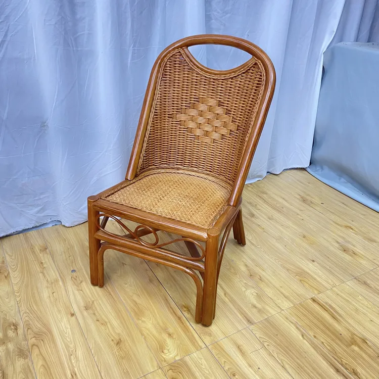 藤王阁天纯手工玛瑙藤椅耐用轻便凳子椅子批发工厂老人藤椅真藤椅