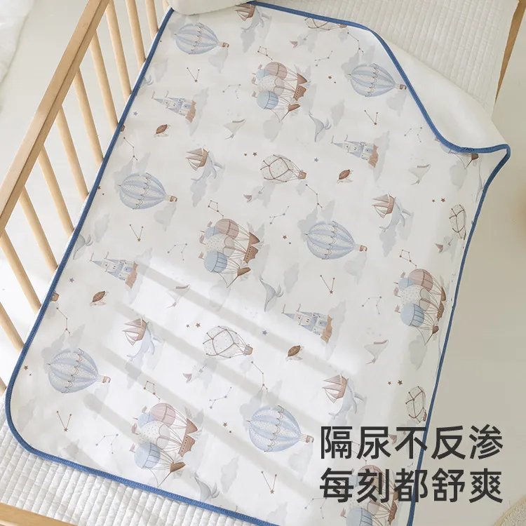 棉芯语a类精梳棉新生婴儿隔尿垫防水防漏大号可水洗床垫70*90cm