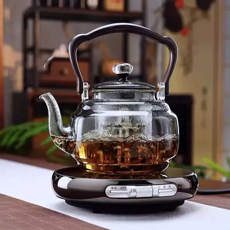 煮水壶便携加厚玻璃煮茶壶电陶炉小型超薄炉器家用茶水分离超壶