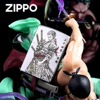 zippo打火机正品/索隆三千世界手办礼盒套装动漫送礼收藏DYJ1