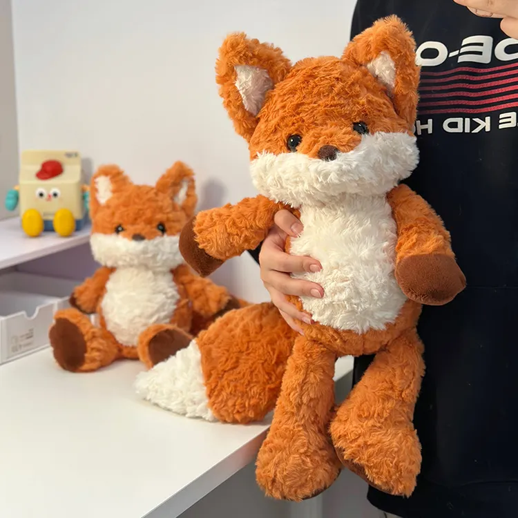 会跑步的狐狸公仔女孩睡觉抱枕娃娃毛绒玩具玩偶可爱女生生日礼物