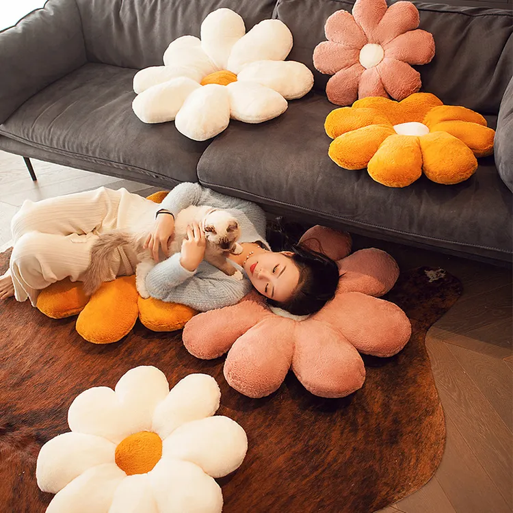 小雏菊太阳花朵抱枕靠垫客厅沙发ins靠枕床上飘窗网红毛绒玩具女