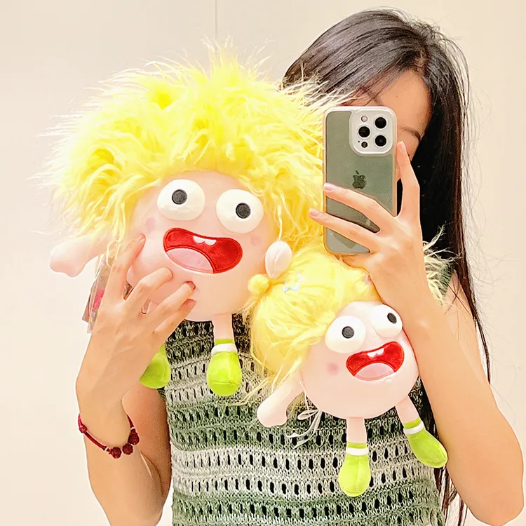 疯头丑萌玩偶棉花娃娃沙雕公仔搞笑毛绒玩具女孩生丑东西搞怪礼物