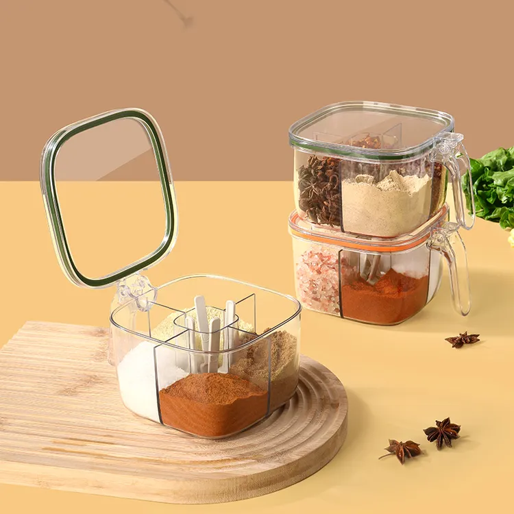 调料盒组合套装家用厨房调味瓶一体多格盐味精收纳神器佐料调料罐