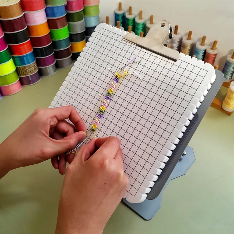 斜卷结编织架可调节绳编架子DIY编绳工具编绳调节架子