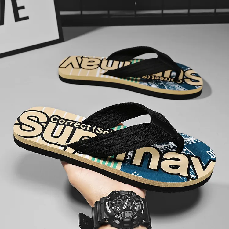 男士2025夏季时尚百搭潮流防滑休闲外穿外出凉拖丁字人字夹脚拖鞋