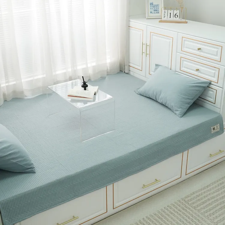 纯棉榻榻米床盖水洗棉全棉防滑床单可定制绗缝加大炕垫2024新款