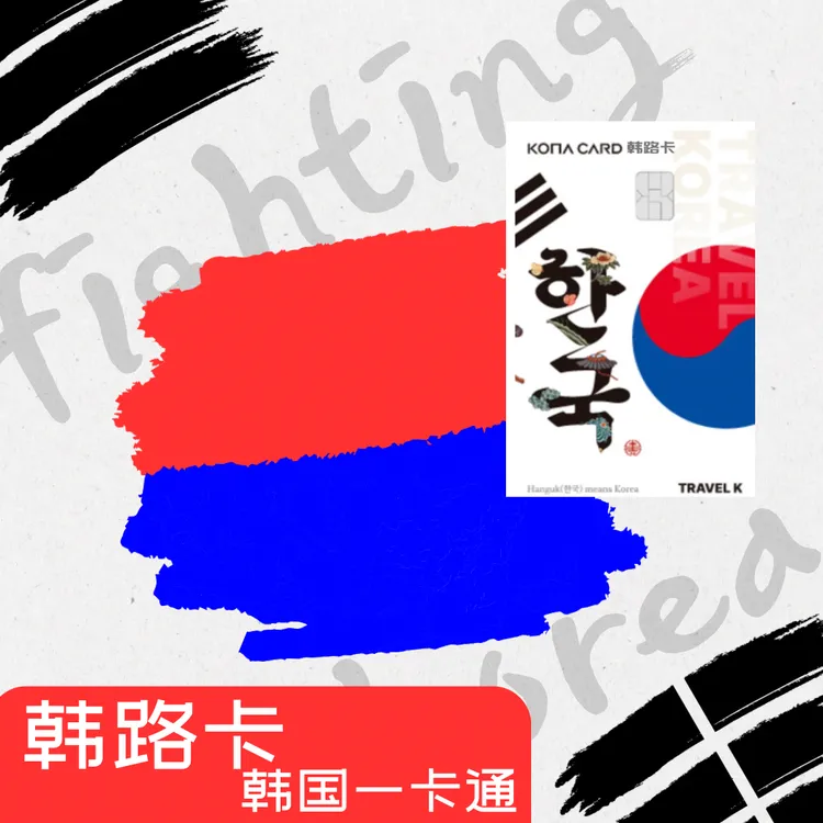 kona韩路卡交通卡含一万韩元（送转换插头）
