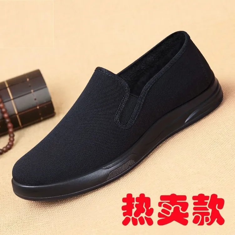 透气布鞋老北京布鞋男款2025春季新款单鞋轻便软底中老年爸爸鞋