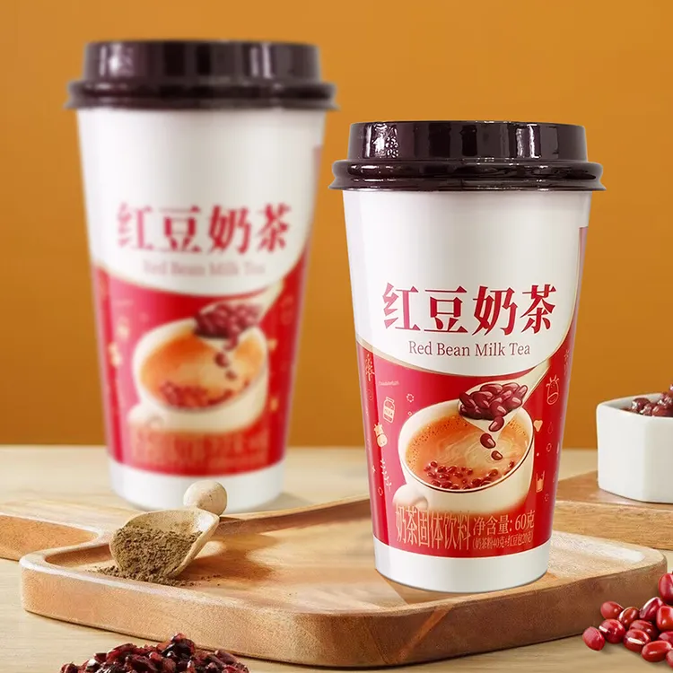 【红豆奶茶6杯】经典红豆奶茶原味速溶奶茶粉营养早餐代餐冲泡饮品