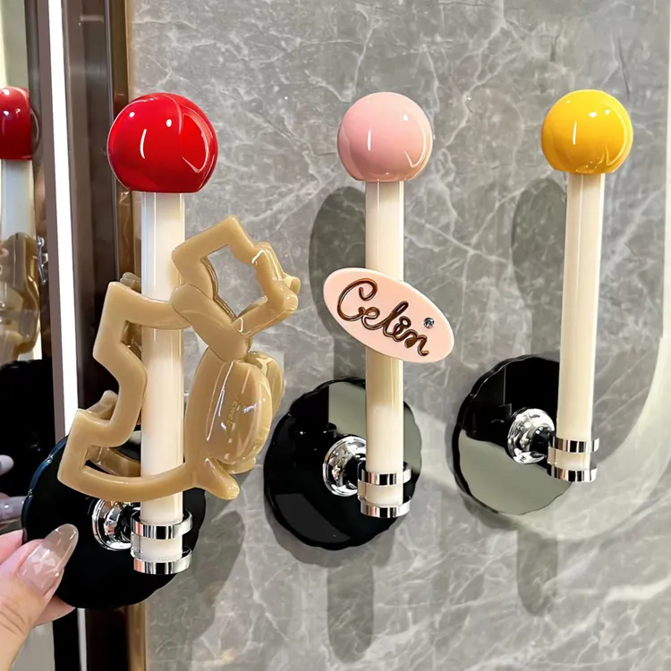 BSD多巴胺发圈挂钩壁挂免打孔置物架发夹首饰洗脸发箍头绳收纳盒