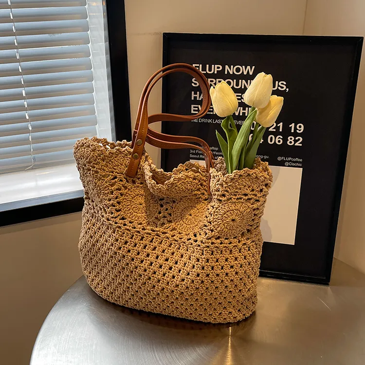 佐猫女士包包大容量2024新款编制包托特包时尚百搭海边度假单肩包