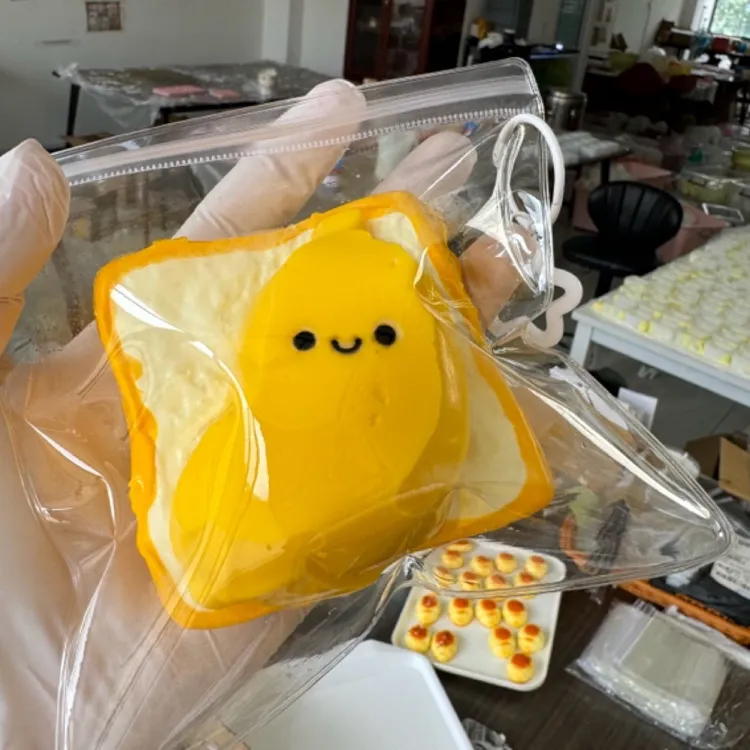 香蕉吐司面包硅胶捏捏【烂泥感】纯手工硅胶捏捏一捏到底爆浆手感