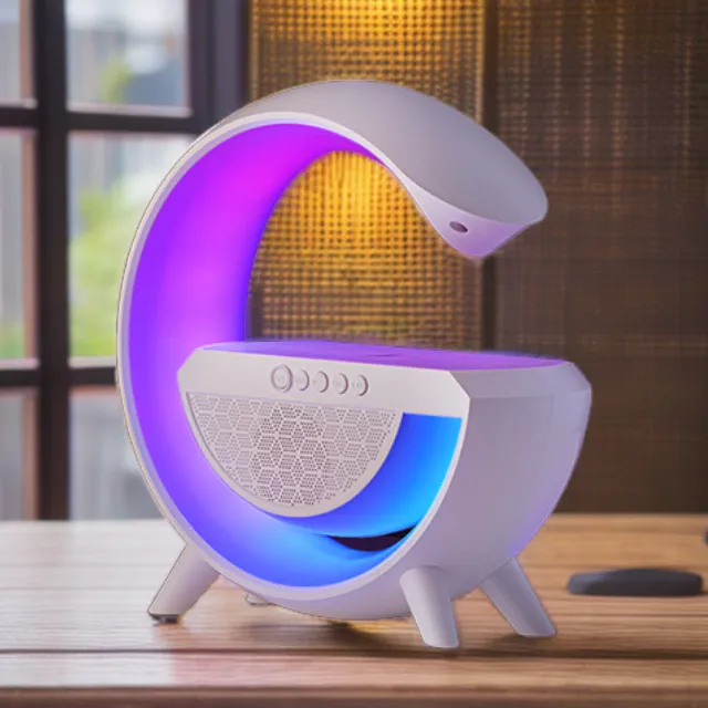 谁变大Gpro蓝牙音箱多功能炫彩氛围灯无线充便携听歌神器通用发光